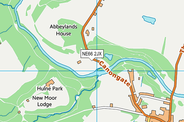 NE66 2JX map - OS VectorMap District (Ordnance Survey)