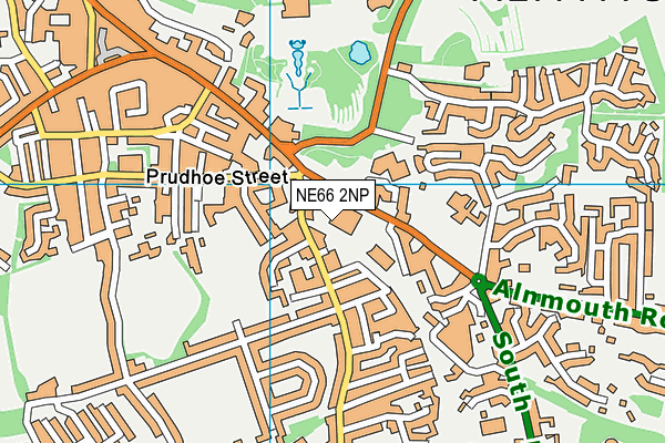 NE66 2NP map - OS VectorMap District (Ordnance Survey)