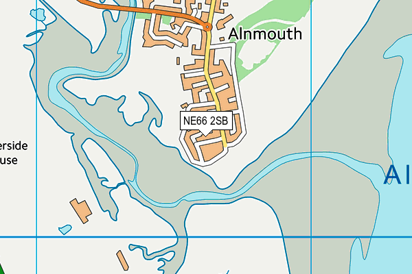 NE66 2SB map - OS VectorMap District (Ordnance Survey)