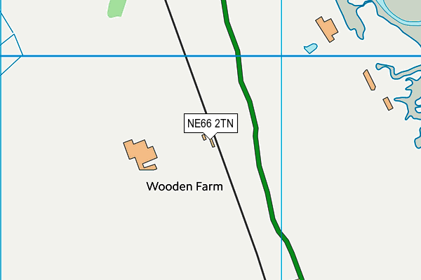 NE66 2TN map - OS VectorMap District (Ordnance Survey)