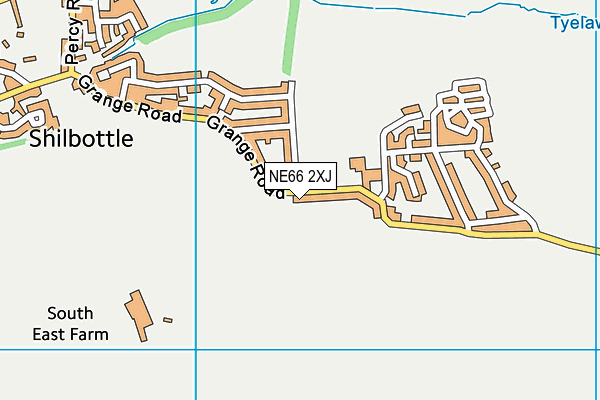 NE66 2XJ map - OS VectorMap District (Ordnance Survey)