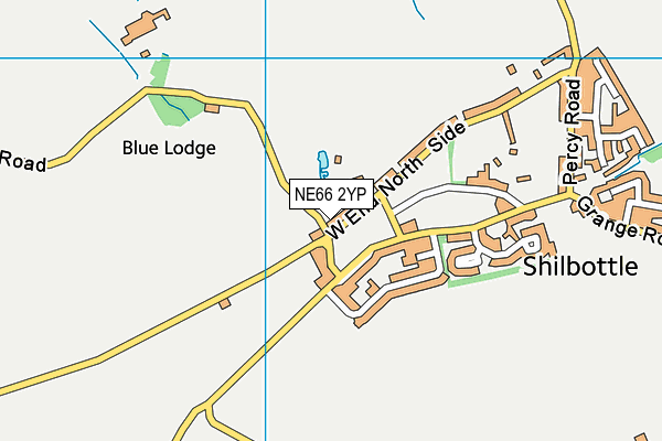 NE66 2YP map - OS VectorMap District (Ordnance Survey)