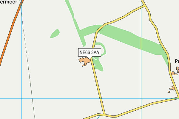 NE66 3AA map - OS VectorMap District (Ordnance Survey)