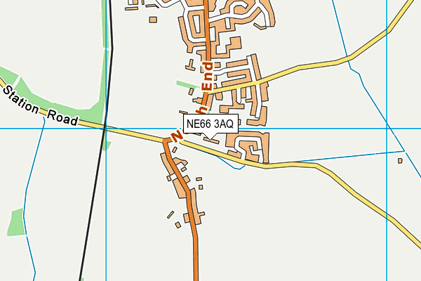 NE66 3AQ map - OS VectorMap District (Ordnance Survey)