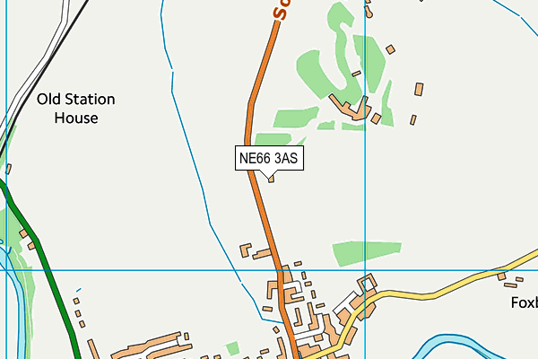 NE66 3AS map - OS VectorMap District (Ordnance Survey)