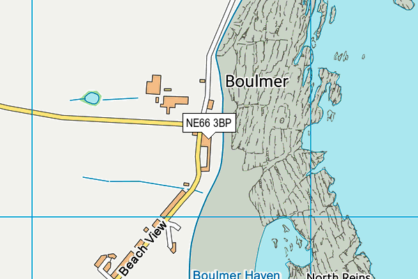 NE66 3BP map - OS VectorMap District (Ordnance Survey)
