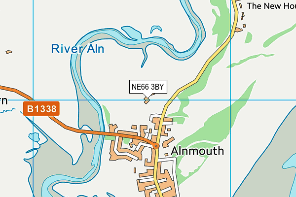 NE66 3BY map - OS VectorMap District (Ordnance Survey)