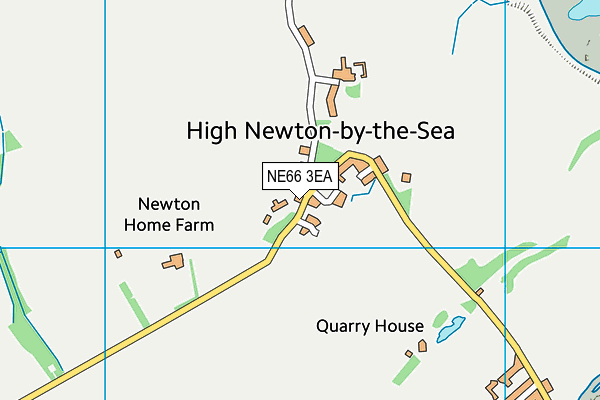 NE66 3EA map - OS VectorMap District (Ordnance Survey)