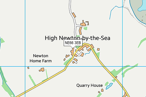 NE66 3EB map - OS VectorMap District (Ordnance Survey)