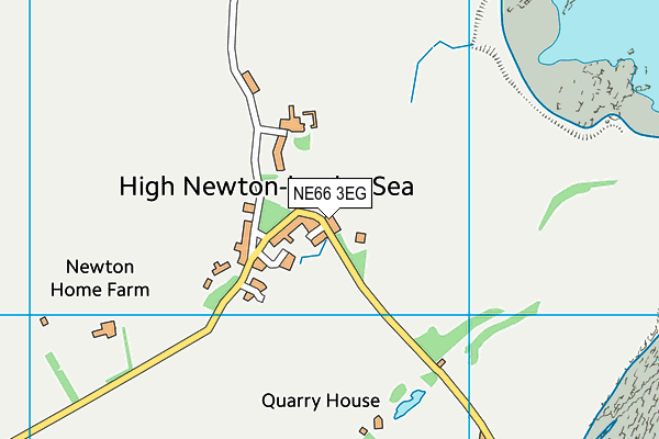 NE66 3EG map - OS VectorMap District (Ordnance Survey)