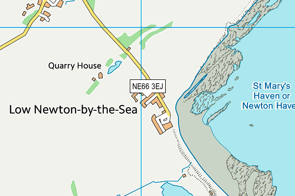 NE66 3EJ map - OS VectorMap District (Ordnance Survey)