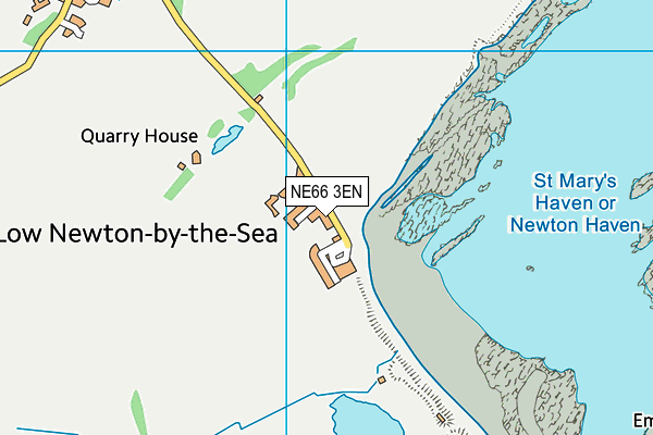 NE66 3EN map - OS VectorMap District (Ordnance Survey)