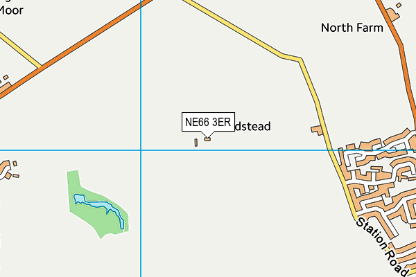 NE66 3ER map - OS VectorMap District (Ordnance Survey)