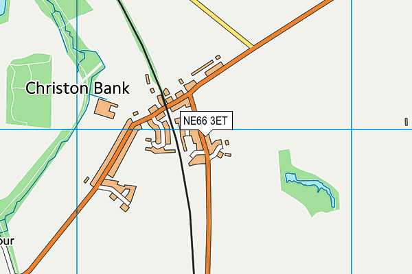 NE66 3ET map - OS VectorMap District (Ordnance Survey)