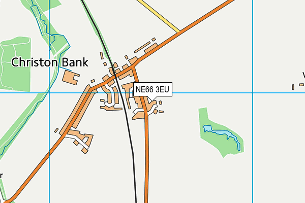 NE66 3EU map - OS VectorMap District (Ordnance Survey)