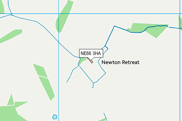 NE66 3HA map - OS VectorMap District (Ordnance Survey)