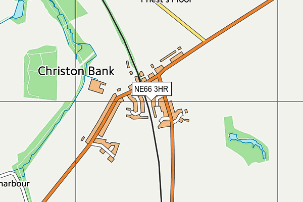 NE66 3HR map - OS VectorMap District (Ordnance Survey)