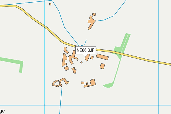 Raf Boulmer map (NE66 3JF) - OS VectorMap District (Ordnance Survey)