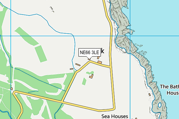 NE66 3LE map - OS VectorMap District (Ordnance Survey)