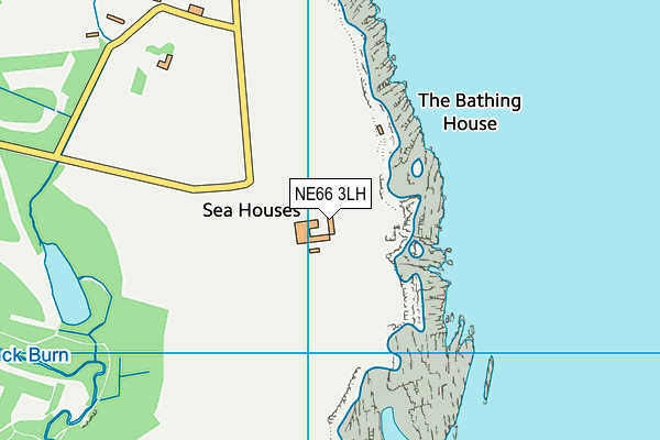 NE66 3LH map - OS VectorMap District (Ordnance Survey)