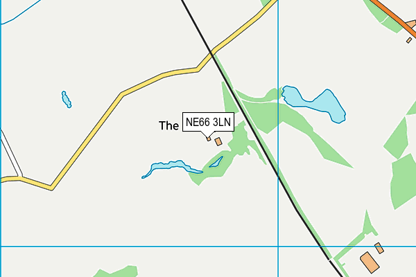 NE66 3LN map - OS VectorMap District (Ordnance Survey)