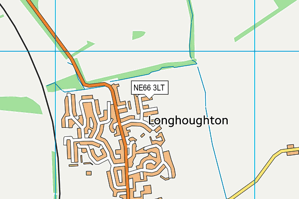 NE66 3LT map - OS VectorMap District (Ordnance Survey)