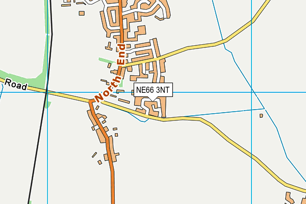 NE66 3NT map - OS VectorMap District (Ordnance Survey)