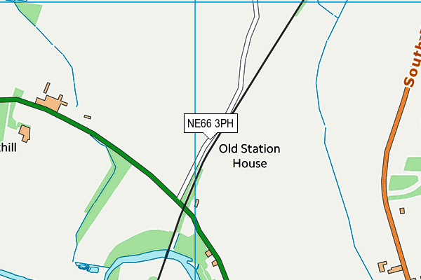 NE66 3PH map - OS VectorMap District (Ordnance Survey)