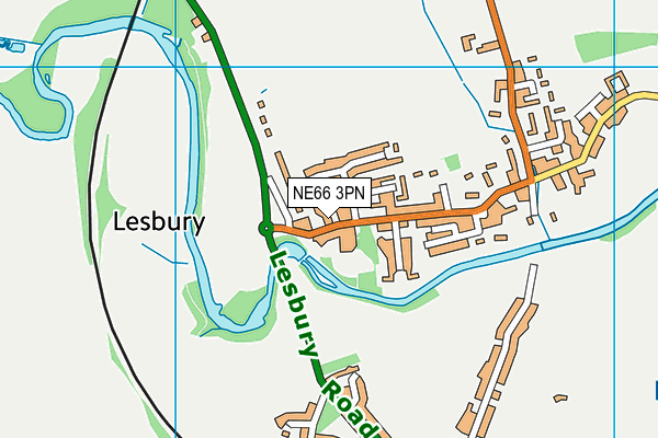 NE66 3PN map - OS VectorMap District (Ordnance Survey)