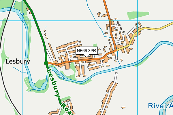 NE66 3PR map - OS VectorMap District (Ordnance Survey)