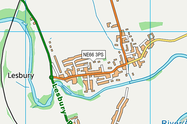 NE66 3PS map - OS VectorMap District (Ordnance Survey)
