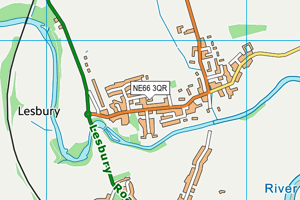 NE66 3QR map - OS VectorMap District (Ordnance Survey)