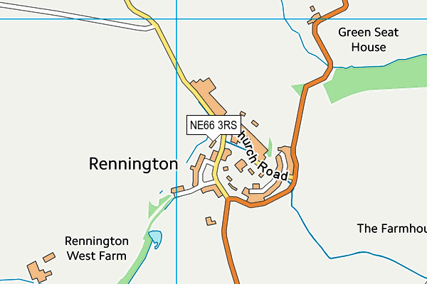 NE66 3RS map - OS VectorMap District (Ordnance Survey)