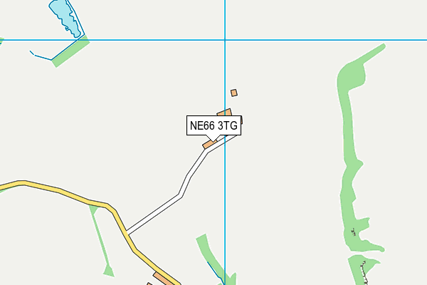NE66 3TG map - OS VectorMap District (Ordnance Survey)