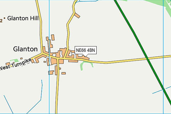 NE66 4BN map - OS VectorMap District (Ordnance Survey)