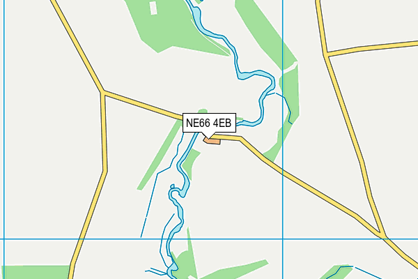 NE66 4EB map - OS VectorMap District (Ordnance Survey)