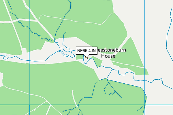 NE66 4JN map - OS VectorMap District (Ordnance Survey)