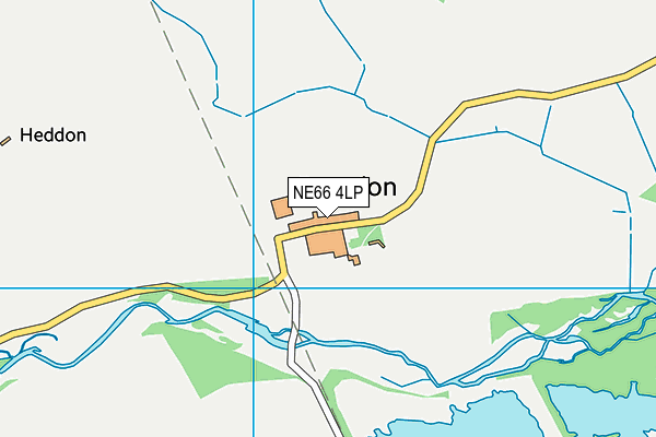 NE66 4LP map - OS VectorMap District (Ordnance Survey)
