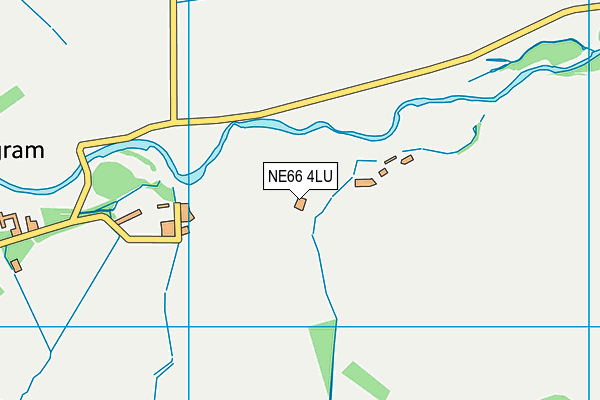 NE66 4LU map - OS VectorMap District (Ordnance Survey)