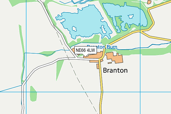 NE66 4LW map - OS VectorMap District (Ordnance Survey)