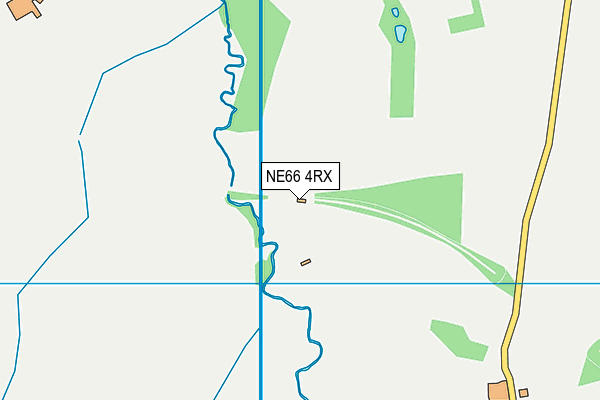 NE66 4RX map - OS VectorMap District (Ordnance Survey)