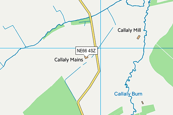 NE66 4SZ map - OS VectorMap District (Ordnance Survey)