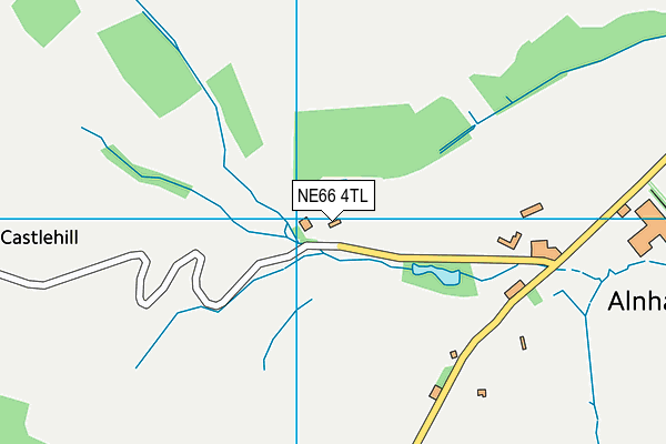 NE66 4TL map - OS VectorMap District (Ordnance Survey)