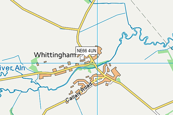 NE66 4UN map - OS VectorMap District (Ordnance Survey)