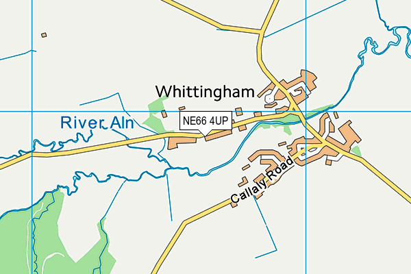 Whittingham Church Of England Primary School map (NE66 4UP) - OS VectorMap District (Ordnance Survey)