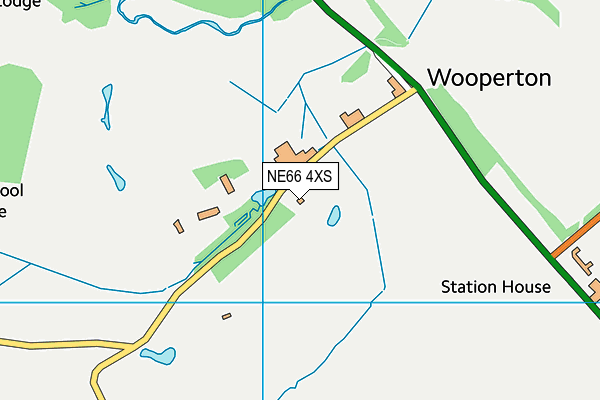 NE66 4XS map - OS VectorMap District (Ordnance Survey)