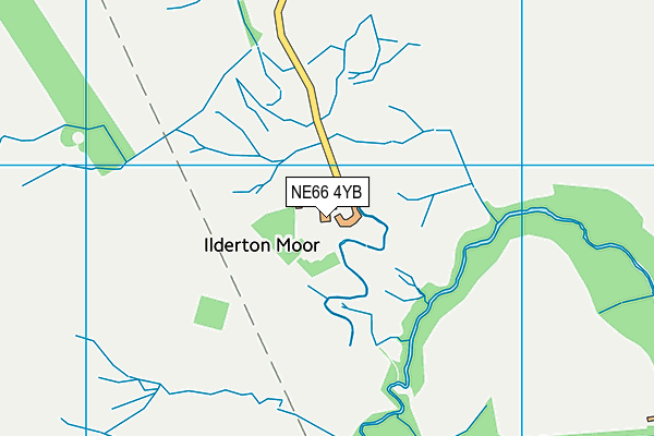NE66 4YB map - OS VectorMap District (Ordnance Survey)