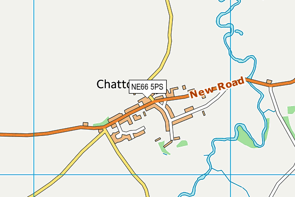 NE66 5PS map - OS VectorMap District (Ordnance Survey)