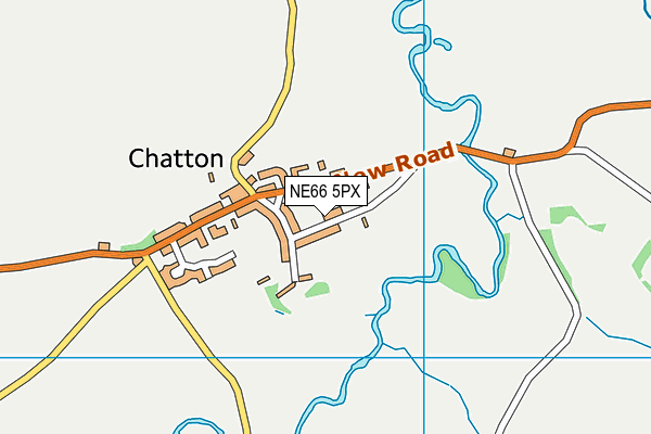 NE66 5PX map - OS VectorMap District (Ordnance Survey)