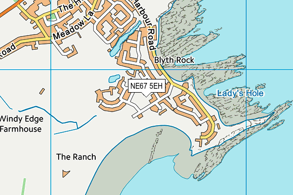 NE67 5EH map - OS VectorMap District (Ordnance Survey)